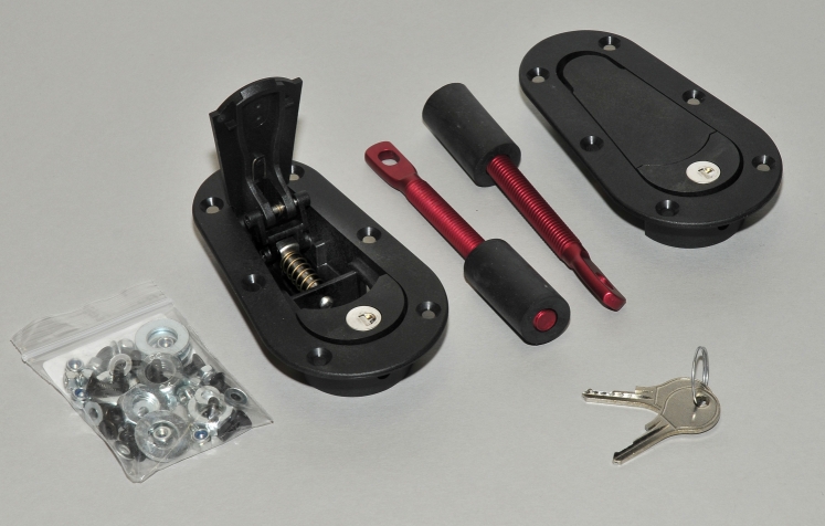 AeroCatch Flush Locking Hood Latch Kit - Black AeroCatch Flush Locking Hood Latch Kit - Black
